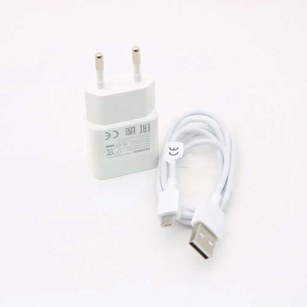 Зарядное устройство Huawei 5V1A с Micro USB кабелем для передачи данных настенный адаптер
