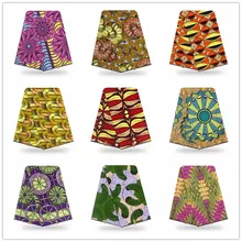 ESEWING Анкара африканская вощеная ткань принтом хлопок 6 ярдов для шитья восковой одежды Гана Нигерия восковая ткань 071107