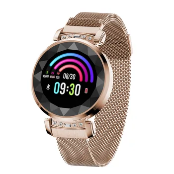 

BM88 GIRL WOMEN LADY Female Fashion Smart Watch Magnetic Stainless Steel Wrist Strap Heart Rate Blood Pressure Sport Band
