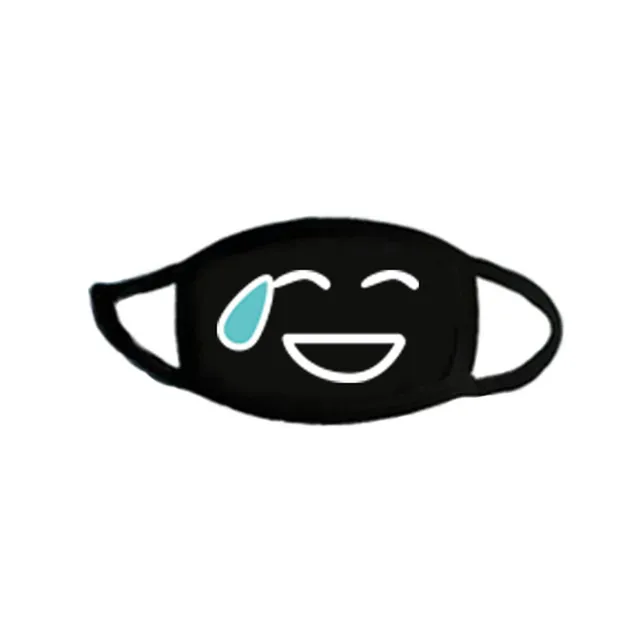 Anime black quirky personality expression mask 116