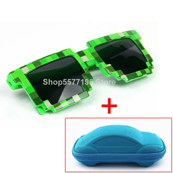 

My World Glasses Pixel Children Sunglasses Baby Boys Mosaic 1.5-11 Years Square Sun Glasses Boys Children Novelty