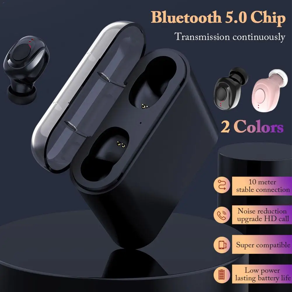 X18 TWS Беспроводные Bluetooth 5,0 наушники с зарядным устройством мини стелс спортивные наушники мини гарнитура PK F9