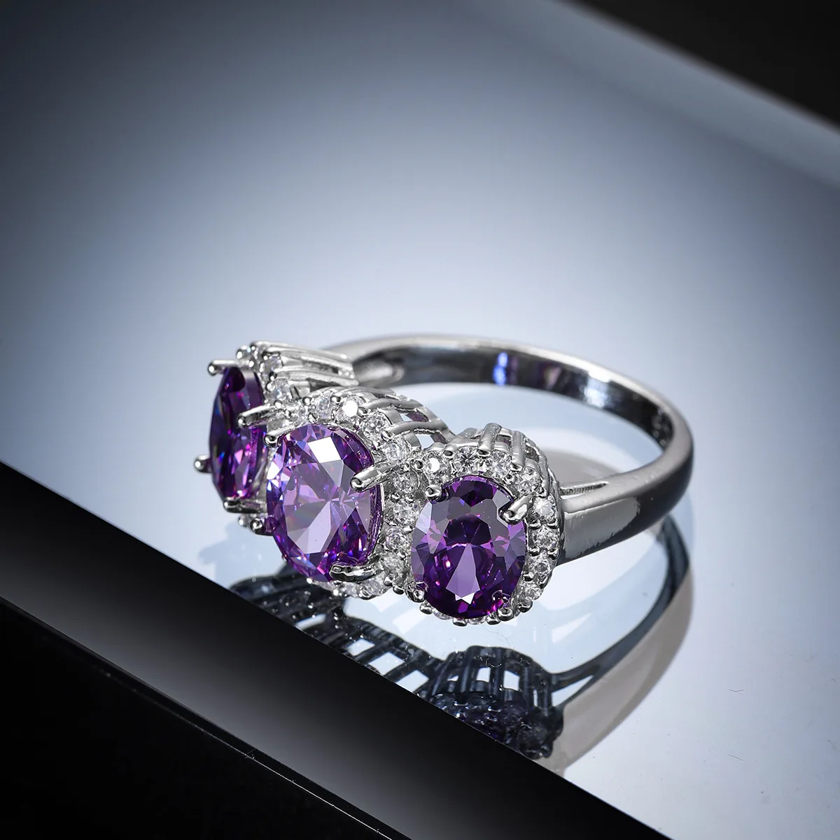 Crystal Stone Ring Zircon Engagement Ring for Women Wedding Rings crystal rings,zircon rings,engagement rings,wedding rings