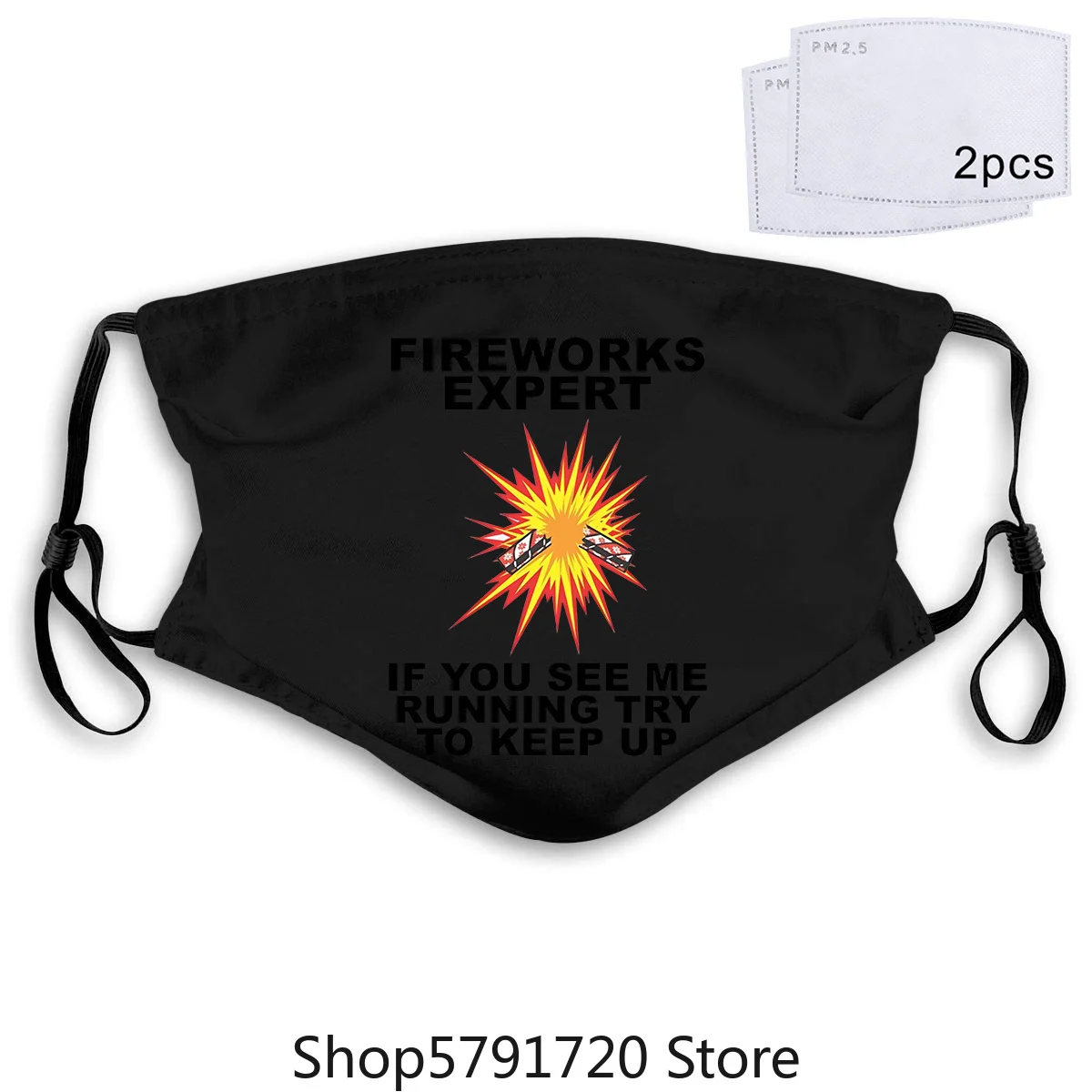 Fireworks Expert If You See Me Runner Try To Keep Up Fourth Of July Mask Print Summer Masks pm2.5 | Аксессуары для одежды