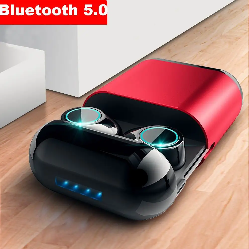 5,0 Bluetooth наушники TWS наушники беспроводные Bluetooth стереонаушники с микрофоном Bluetooth наушники с микрофоном и зарядным устройством
