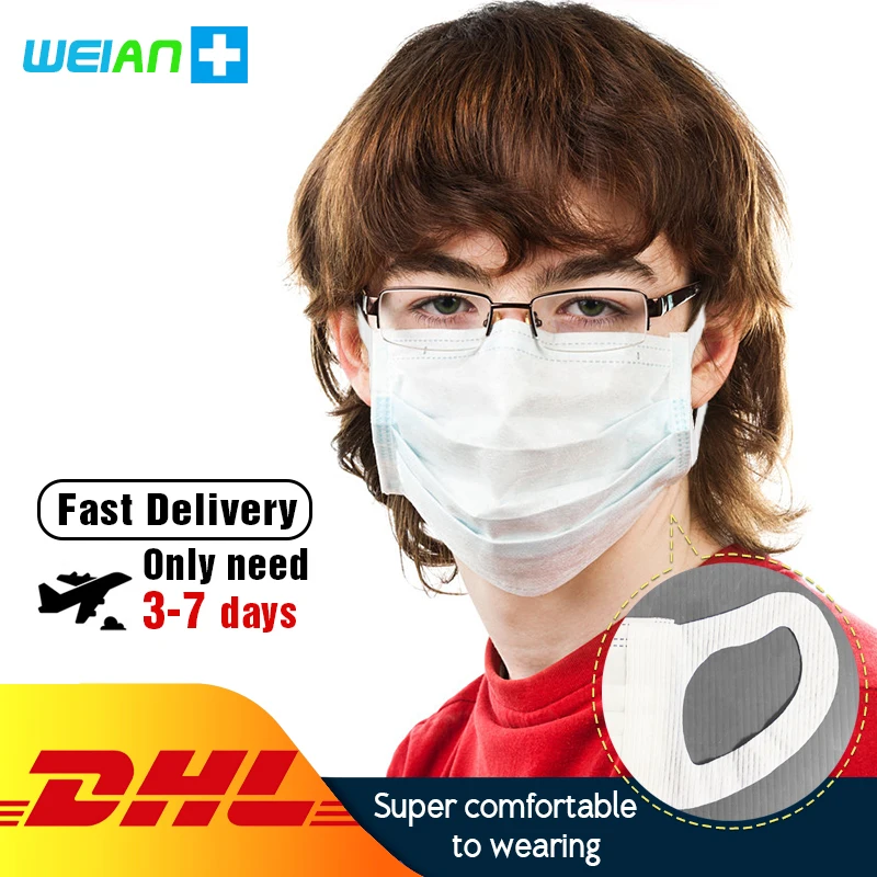 

Disposable Mask Dustproof Face Masks Anti Flu PM2.5 Anti Influenza Breathing Safety Masks 3-ply Resist Mascherine Face Mask