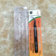 Черный и белый с узором ESD антистатические пинцеты Птичье гнездо гребень для волос swdt нержавеющая сталь пинцет прямой локоть Precisi