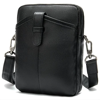 

FGGS-Messenger Bag Men's Leather Shoulder Bag for Men Vintage Designer Small Handbag for Men Genuine Leather Crossbody Bags