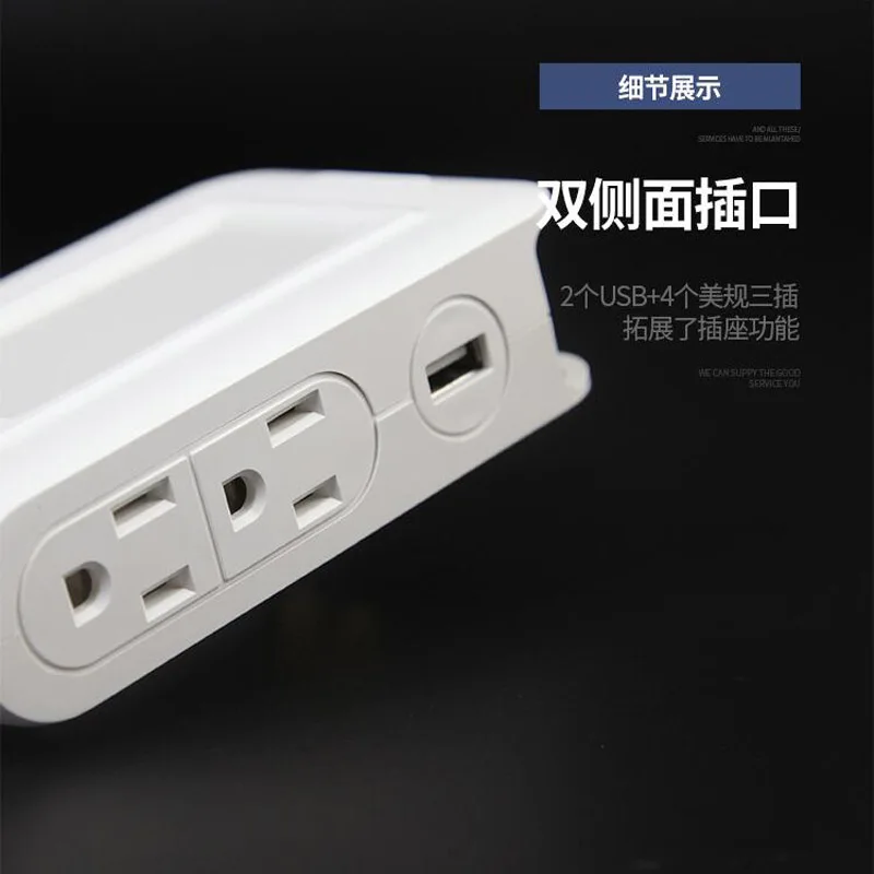 Стандарт США 2.1A USB настенная розетка со светодиодной подсветкой Индукционная функция ночного освещения для xiao mi Apple зарядка