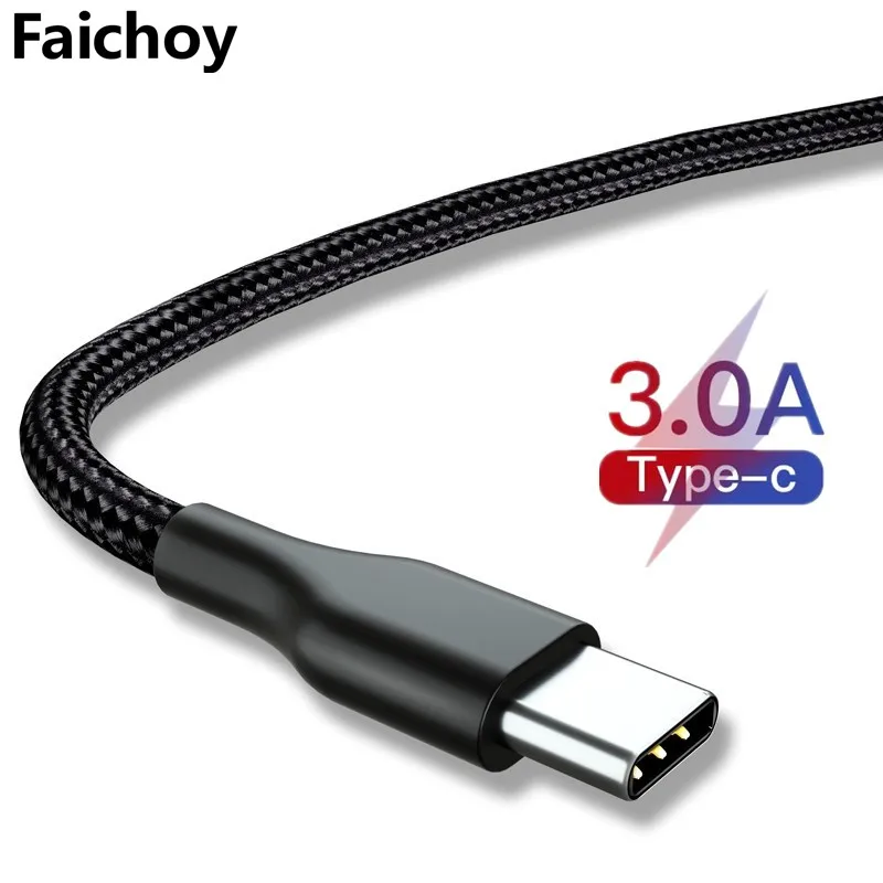 

Good USB Type C Cable 3A for Xiaomi Redmi Note 7 Mi9 Fast Charging Data Sync USB C Cable for Samsung Galaxy S9 Oneplus 6t Type-C