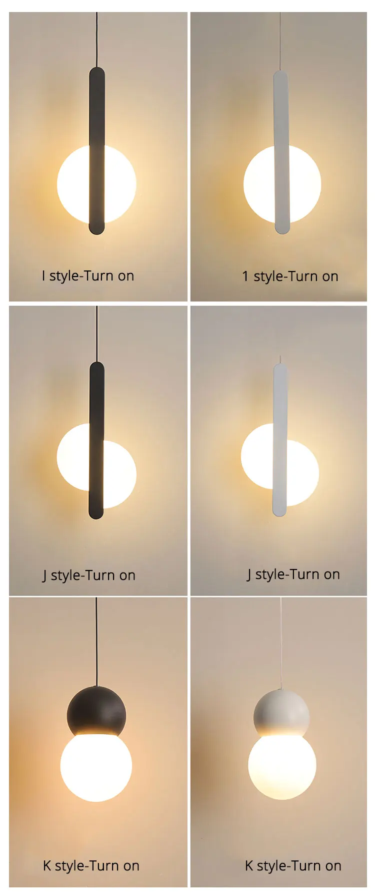H0afd7df0b93b472491eae418b703eeb4r Modern LED Pendant Lights White/Black hanging Lamps For Bar Restaurant Bedroom Bedside Living Room Minimalist Fixtures