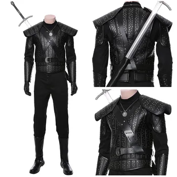 

Geralt Rivia Cosplay Witcher Geralt Costume Adult Men Women Uniform Outfit Halloween Carnival Party Cosplay costumes