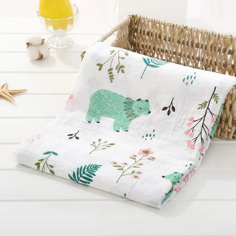 Детское одеяло, хлопковое детское муслиновое одеяло и пеленание, высокое качество, для новорожденного ребенка, многофункциональное Хлопковое одеяло, детское полотенце - Цвет: Swaddle 9
