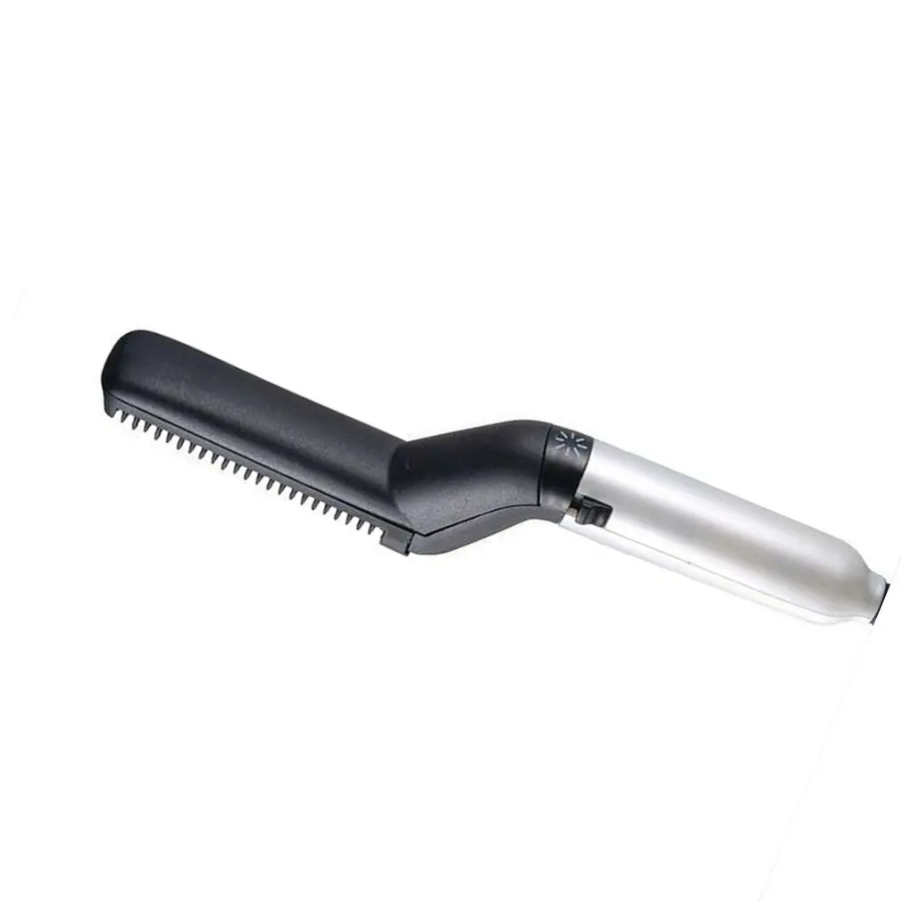Deals Chance of  Multi-function Men's Heat Hair Styling Ceramic Curler Straightener Comb Personal Care Shun Hair Com
