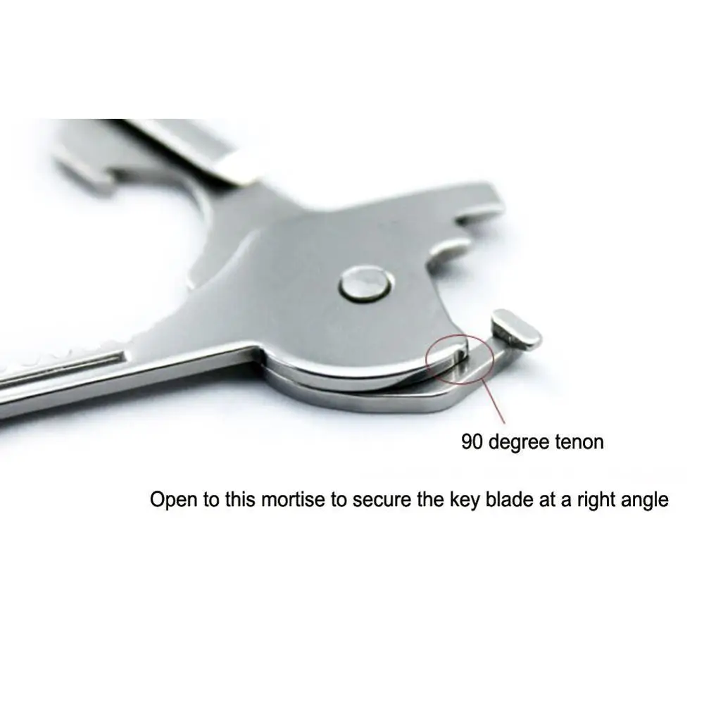 EDC 6 в 1 из нержавеющей стали Utili-Key Ring Chain Pocket Отвертка мульти инструменты для кемпинга набор для выживания