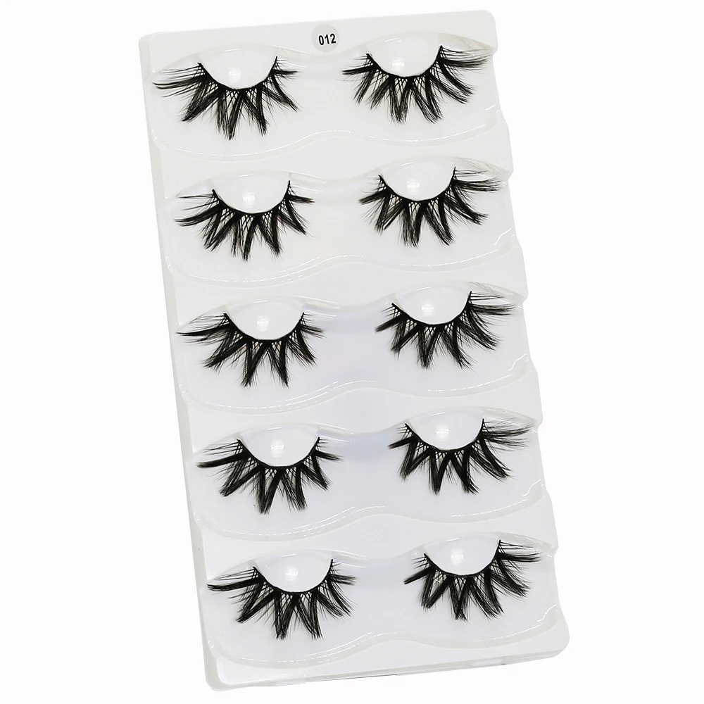 WOMELL Lashes 1 коробка ресницы натуральные длинные 3d ресницы ручной работы накладные ресницы Пластиковые Хлопковые Стебли макияж, накладные ресницы