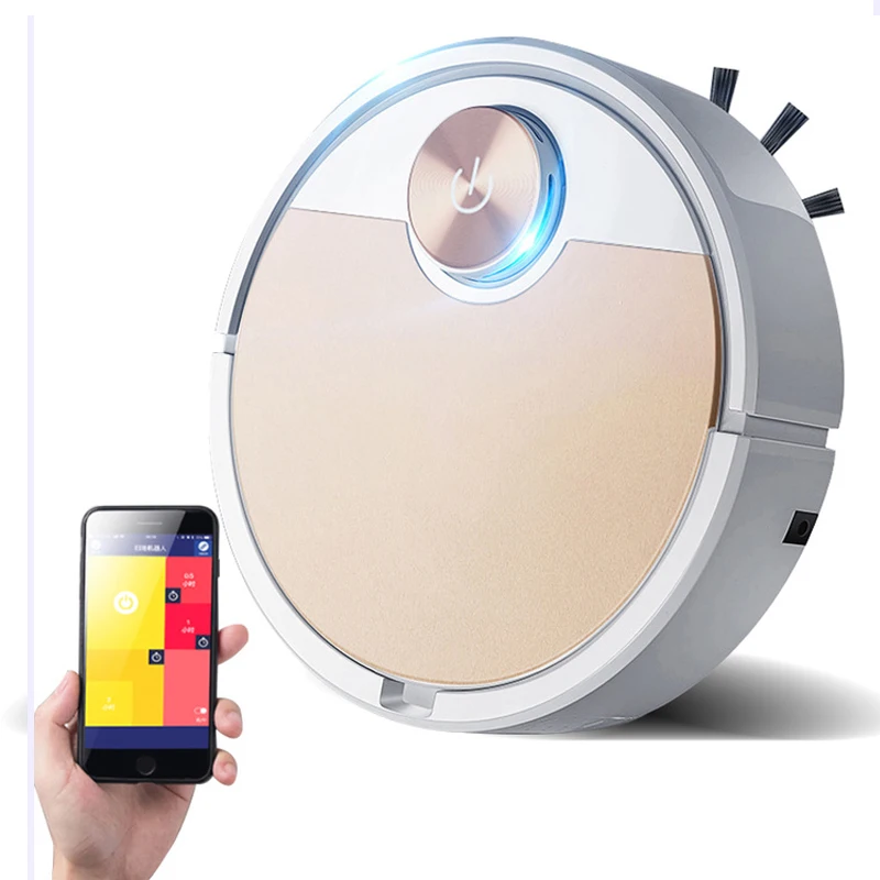 Robot Vacuum Cleaner Mobile Phone APP Remote Control ES06 HouseholdAutomatic Dust Removal and Sterilization Smart Sweeper