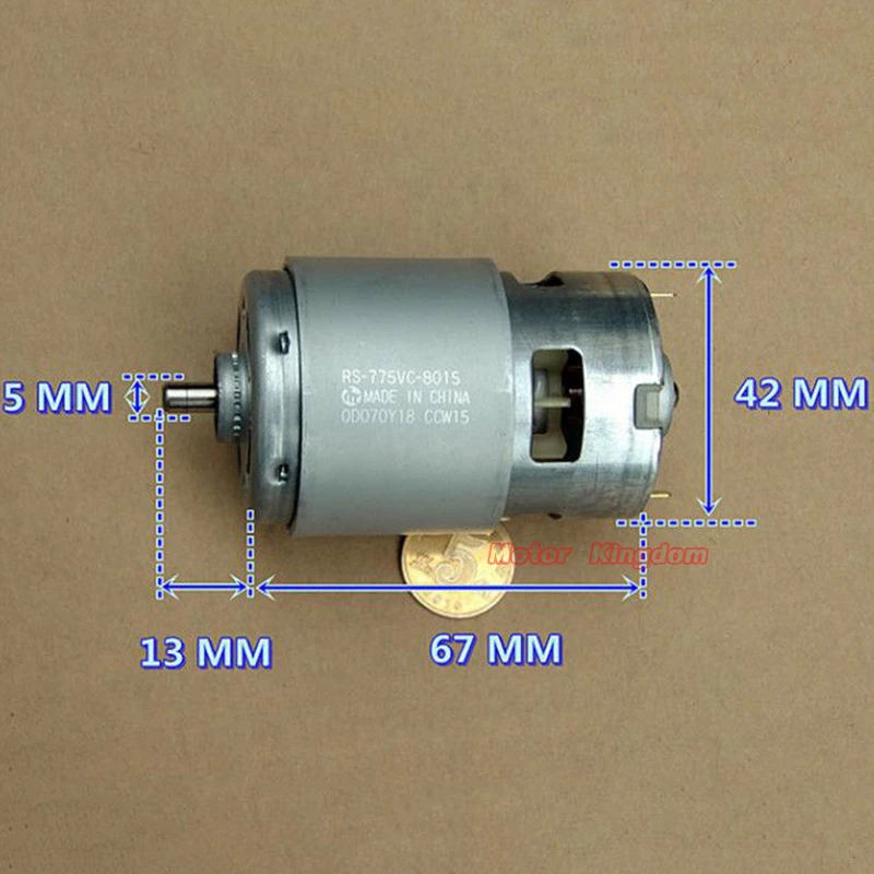 MABUCHI RS-775VC-8015 DC12V~18V High Speed Power Large Torque Drill Tool Motor MABUCHI RS-775VC-8015 DC12V~18V High Speed Power Large Torque Drill Tool Motor