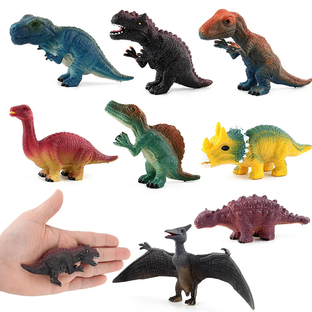 Dinosaurios De Juguete пластиковые статуэтки животных динозавров детские игрушки модели динозавров мир Юрского периода рисунок реалистичный Speelgoed