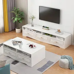 Североевропейский телевизионный шкаф чайный столик в комплекте современный минималистичный маленький напольный шкаф Liv