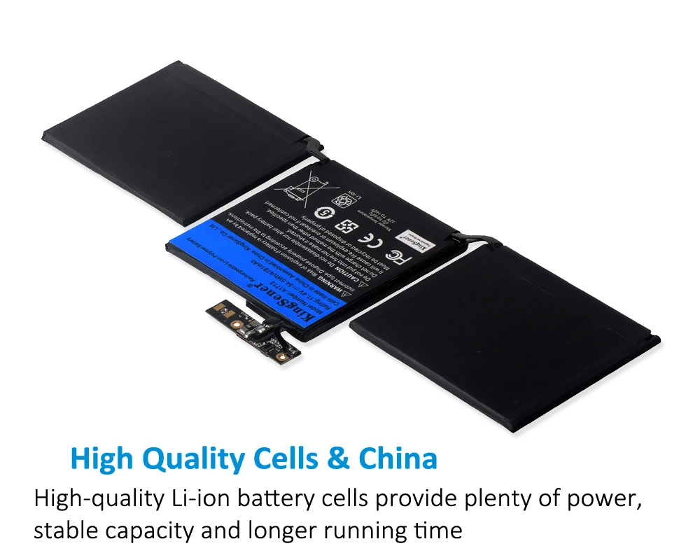 Bateria do Portátil de Kingsener A1713 para Apple Macbook Pro 13 A1708 2023 2023 Emc 2978 3164 02000946 Mll42ll Batteria Akku 4781mah - Imagem 3