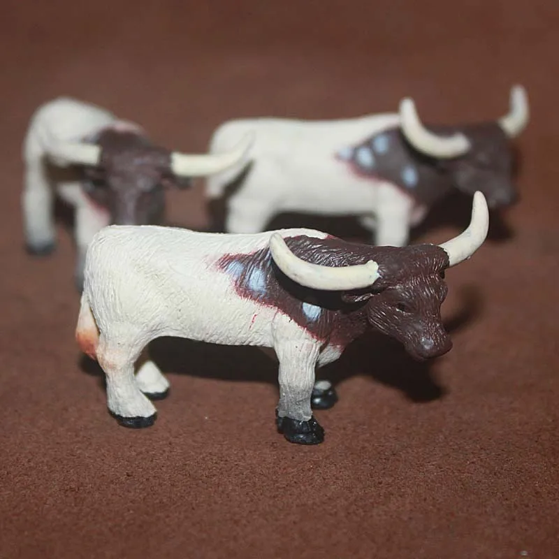 Simulazione Animali Da Fattoria Pecora Modello Capra Argali Texas Longhorn Fata Giardino Miniature Bonsai Decor Action Figure Giocattoli Figurine
