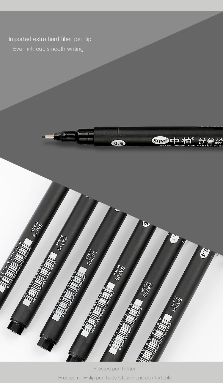 JIANWU 8pcs or 10pcs/set Professional graphic pen marker pen Art Hand drawn pen bullet journal pen painting School supplies