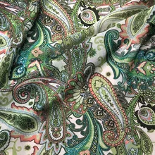 Модный стиль, цифровая печать, ультра тонкая шифоновая пряжа, имитация шелка, импортная модная ткань, большой бренд на заказ