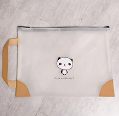 Panda L Милые прозрачные косметички из ПВХ с фламинго, прозрачная сумка для женщин, для путешествий, для мытья, водонепроницаемые сумки для хранения, чехол для макияжа, красивые сумки - Цвет: Panda L