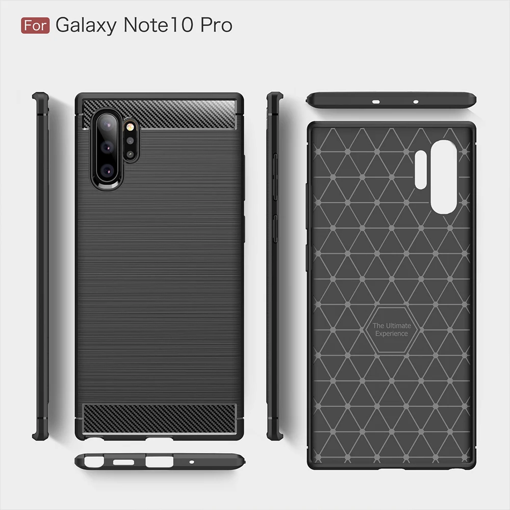 LLZ. COQUE Тонкий чехол для телефона из углеродного волокна для samsung Galaxy S7 S8 S9 S10 Plus Edge мягкий чехол Капа для Galaxy Note 8 9 10 5G Plus