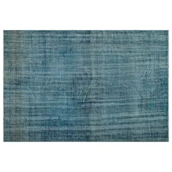 

Handmade Turquoise Vintage Overdyed Turkish Area Rug 185x268 Cm-6'1''X8'10''