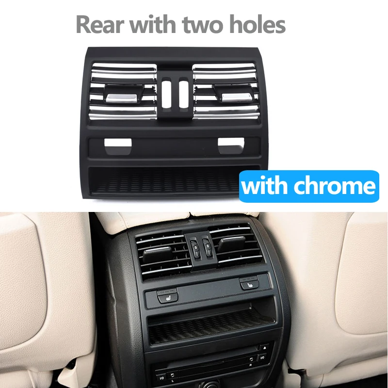 Правый руль RHD Full Chrome Кондиционер AC решетка вентиляции для BMW 5 серии F10 F11 F18 520 523 525