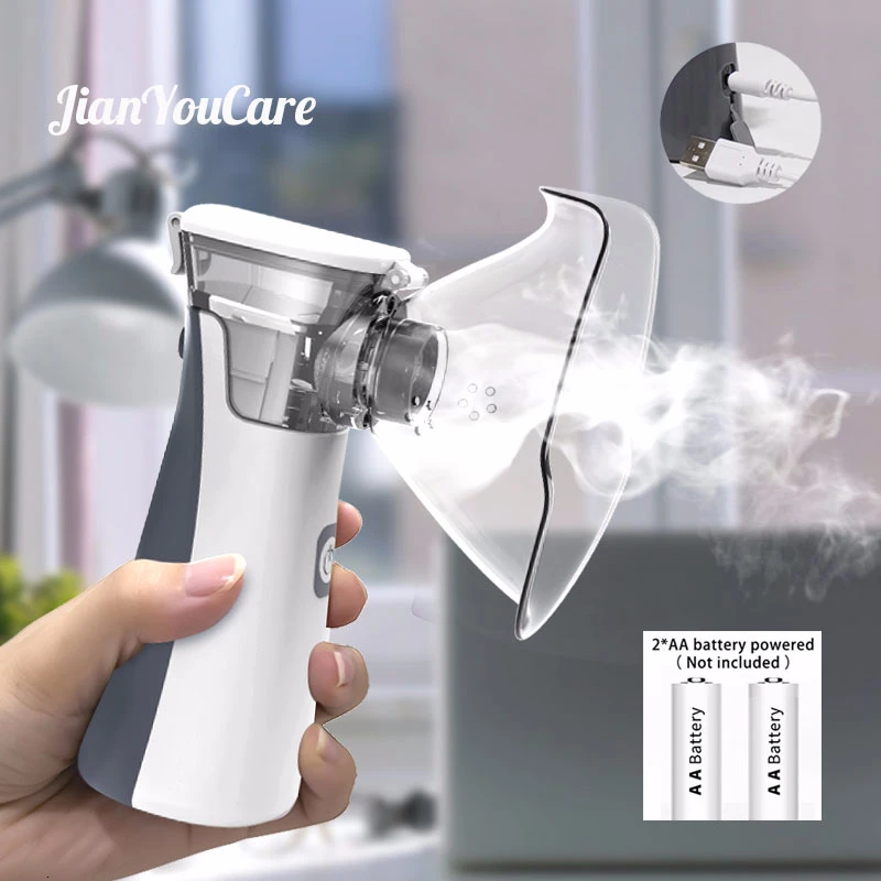 

medical Portable silent nebulizer Mini Handheld inhaler for kids Adult Atomizer nebulizador mesh Asthma self cleaning nebuliser