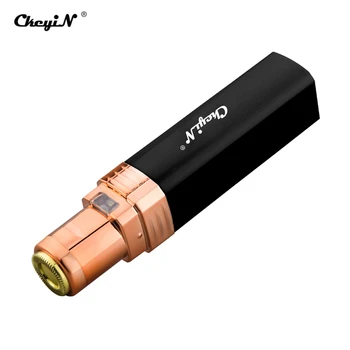 

2 in 1 Painless Lady Eyebrow Shaver Facial Hair Removal Mini Lipstick Epilator Pen Face Underarm Hair Remover Trimmer Makeup