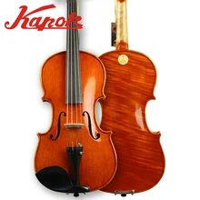 Kapok скрипка V014, скрипка из цельного дерева ручной работы, блеск высококачественной скрипки, скрипка ручной работы, чехол с скрипой, канифоль с бантом