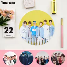 Yndfcnb design simples coreia kpop oneus bonito anime tapete de mouse redondo anti derrapante computador portátil mousepad tapete de jogos
