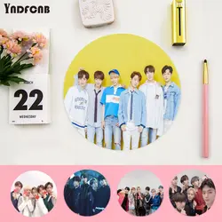 YNDFCNB – tapis de souris rond et antidérapant, Design Simple coréen KPOP ONEUS, pour ordinateur portable, PC, jeu 