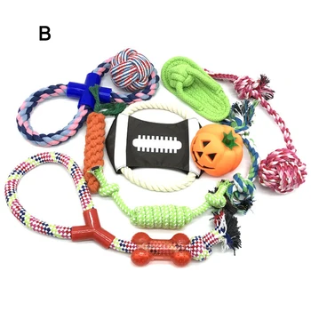 

Dog Rope Toys for Dogs Puppy Chew Teething Treats Tug Toy Set Wear Resistant NIN668