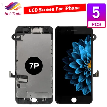 

5 Pcs/Lot Full Set Complete Assembled LCD Display For iPhone 7 Plus 7P LCD Touch Screen Digitizer+Front Camera