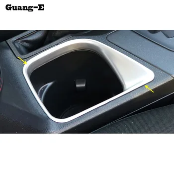 

Car Left Hand Driving ABS chrome storage Water Cup Holder Cover Trim part Styling armrest 1pcs For Toyota RAV4 2016 2017 2018