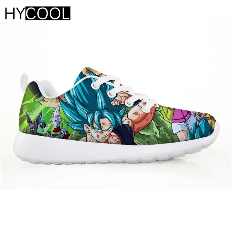 HYCOOL Outdoor Sports Running Shoes Children Shoes For Kids Boys Dragon Ball Z Prints Sneakers Athletic Walking Chaussure Enfant - Color: HMF701BN