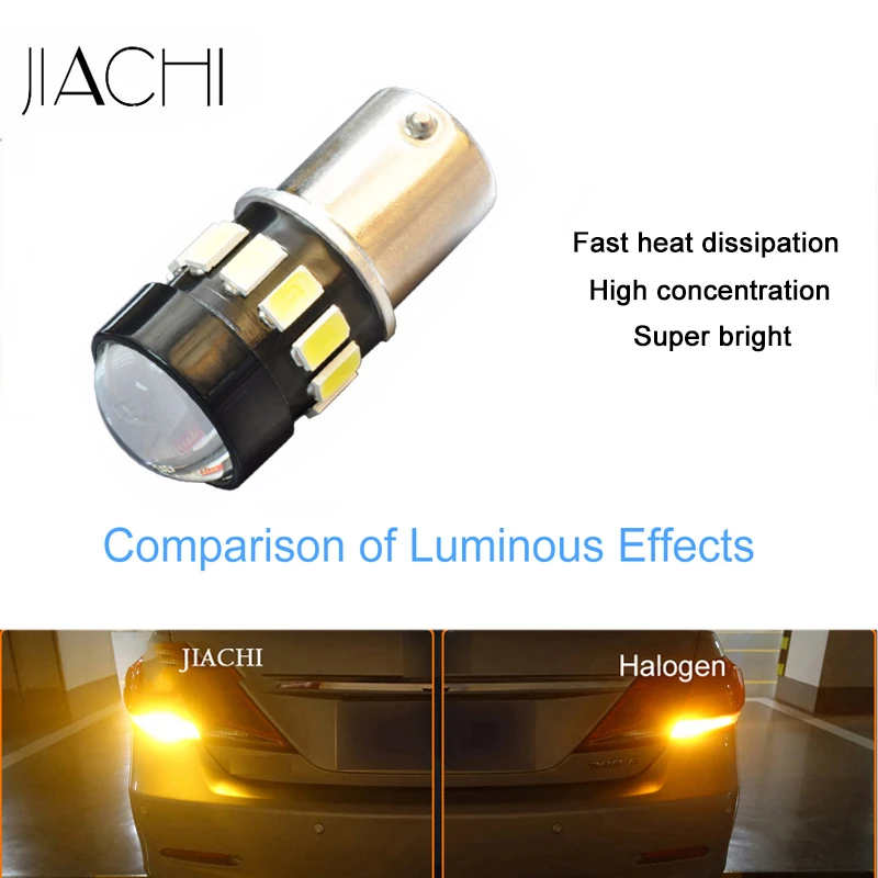 JIACHI 20PCS \ Лот 1156 led BA15S P21W S25 Светодиодные Автомобильные аксессуары 5630 5730 чипы для авто поворотники Белого красного и желтого цвета 12V