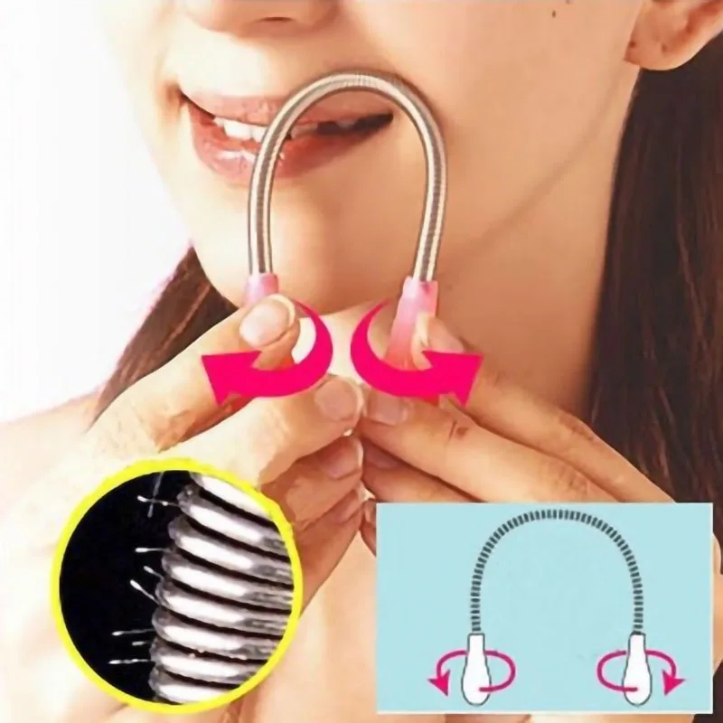 Removal-Cream Epilator Spring-Remover-Stick Threading-Beauty-Tool Face-Hair Stainless-Steel
