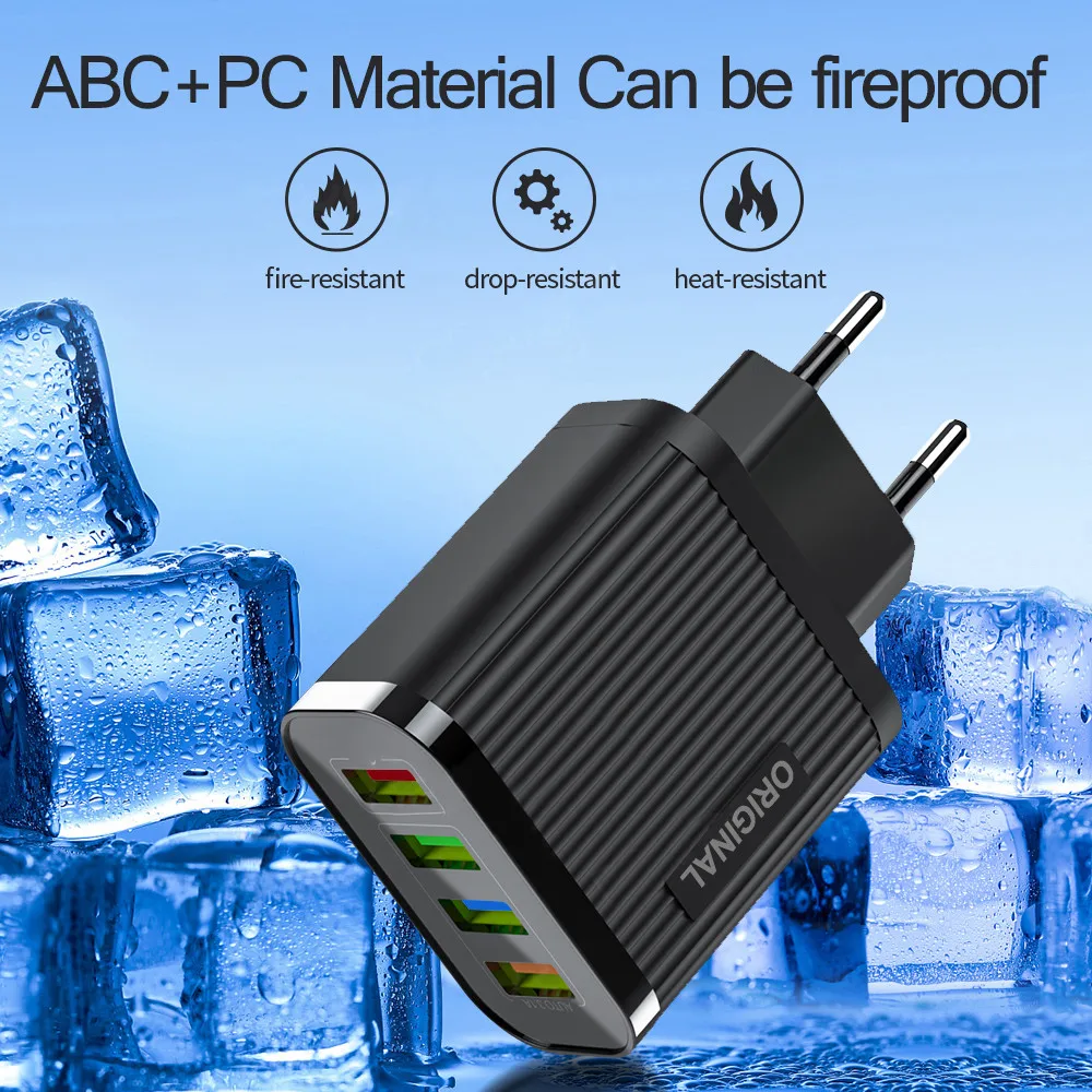 Зарядное устройство с 4 USB портами 18 Вт QC 3 0|Зарядные устройства| |