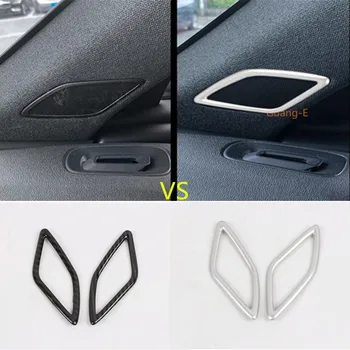 

Car ABS Chrome Stick A Column Audio Speak Window Windshield Side Lamp Hoods For VOLVO XC40 2018 2019 2020