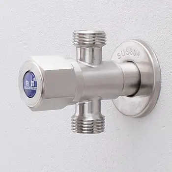 

GloryStar 304 Stainless Steel Triangular Valve Double Outlet Faucet