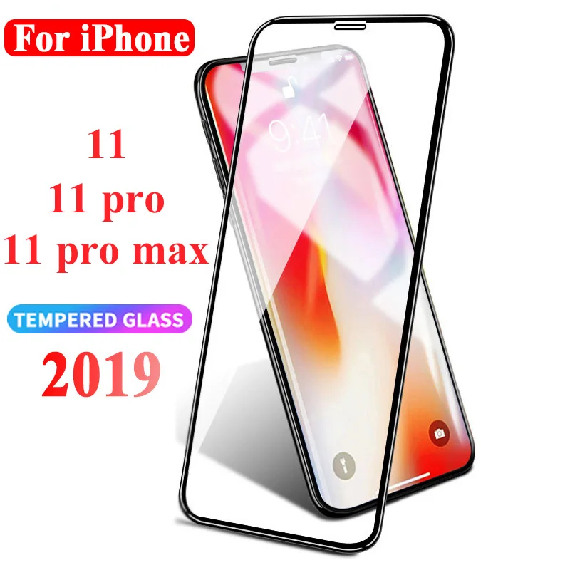 Защитное стекло закаленное для iPhone 11 pro max xr xs x s r | Мобильные телефоны и аксессуары