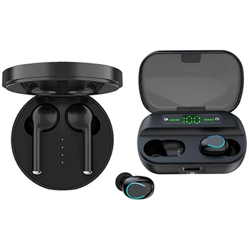 

2Pcs F9 Tws Wireless Headphones, Bluetooth 5.0 Headphones 2000Mah & 2Pcs Tws Wireless Earbuds Press In-Ear Earphones,