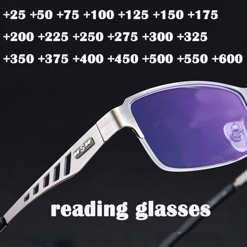

Очки для чтения мужские ультралегкие, с блокировкой синего цвета, + 175 225