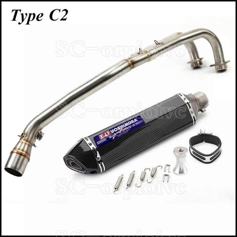 Tmax T-max 530 500 Full Exhaust system Front Pipe Yoshimura Exhaust muffler with db killer For Yamaha Tmax530 Tmax500 2008-2016